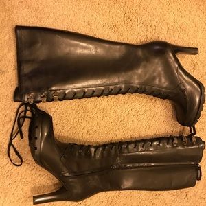 Ralph Lauren lace up boots size 8